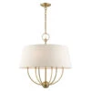 Livex Lighting Cartwright Antique Brass Six-Light Chandelier
