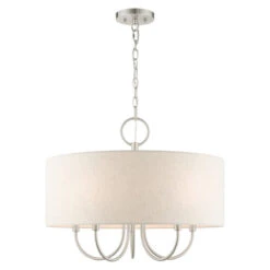 Livex Lighting Blossom Brushed Nickel Five-Light Chandelier