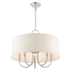Livex Lighting Blossom Brushed Nickel Five-Light Chandelier 11 Livex Lighting Blossom Brushed Nickel Five-Light Chandelier -Furniture Shop 565 49805 91 3
