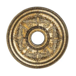 Livex Lighting Vintage Gold Leaf Ceiling Medallion