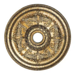 Livex Lighting Vintage Gold Leaf Ceiling Medallion