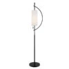 Renessa Black One-Light Floor Lamp 1 Renessa Black One-Light Floor Lamp -Furniture Shop 581 LS 83505BLK WHT