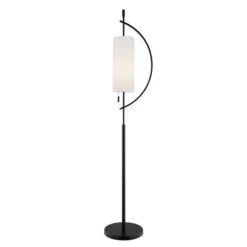 Renessa Black One-Light Floor Lamp
