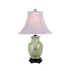 Lemon Grass One-Light Porcelain Vase Table Lamp