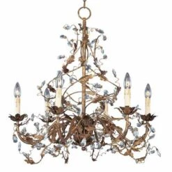Elegante Crystal Six-Light Chandelier