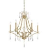 Laurel Estate Brio Gold Six-Light Chandlier -Furniture Shop 6364446 582