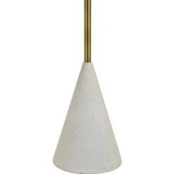 Lacuna Antique Brushed Brass One-Light Floor Lamp -Furniture Shop 698 LPF3110 2