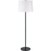 Nevin Matte Black One-Light Floor Lamp -Furniture Shop 698 LPF3139
