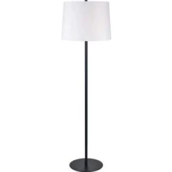 Nevin Matte Black One-Light Floor Lamp