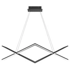 Front Page 23 Newman Matte Black LED Chandelier
