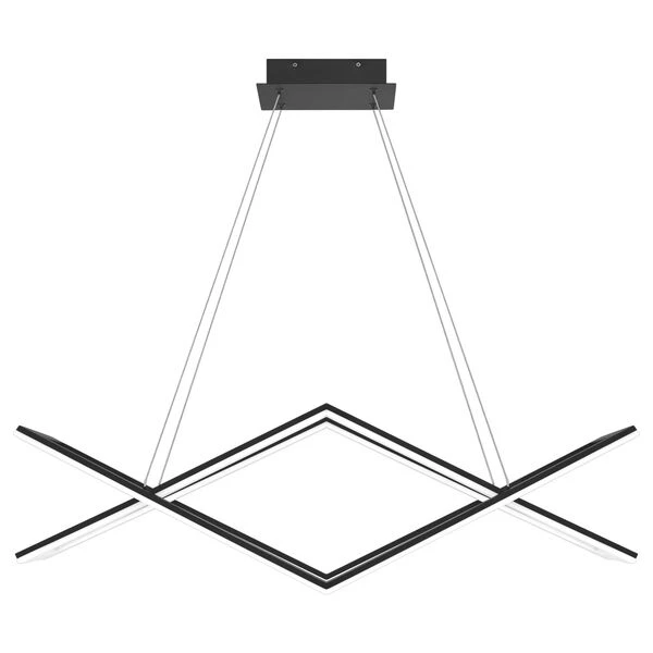 Newman Matte Black LED Chandelier 3 Newman Matte Black LED Chandelier