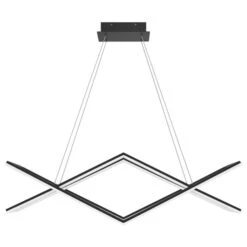 Newman Matte Black LED Chandelier 10 Newman Matte Black LED Chandelier -Furniture Shop 705 PCNEW136MBK 2