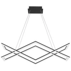 Newman Matte Black LED Chandelier 11 Newman Matte Black LED Chandelier -Furniture Shop 705 PCNEW136MBK 3