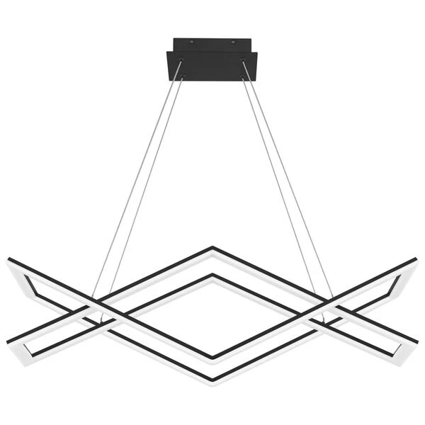Newman Matte Black LED Chandelier 6 Newman Matte Black LED Chandelier - Image 4