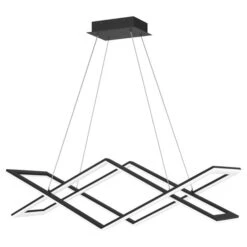Newman Matte Black LED Chandelier 12 Newman Matte Black LED Chandelier -Furniture Shop 705 PCNEW136MBK 4