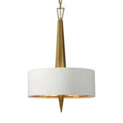 Obeliska Gold Three-Light Chandelier