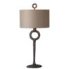 Ferro Cast Iron And Aged Rust Bronze One Light Table Lamp