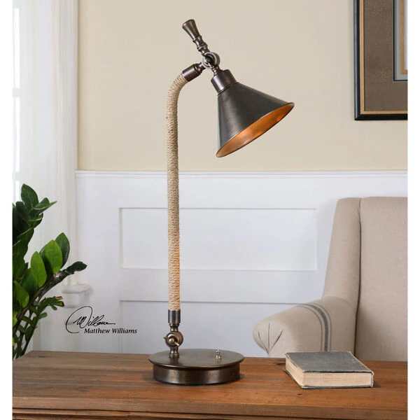 Duvall Oxidized Bronze One-Light Task Lamp 4 Duvall Oxidized Bronze One-Light Task Lamp - Image 2