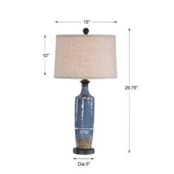 Evelyn Blue One-Light Table Lamp -Furniture Shop 796999W26026 1 5