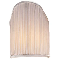Chapman And Myers Natural 4 X 5.5-Inch Silk Pleated Candle Clip Shield By Chapman And Myers