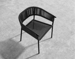 Afton Outdoor Dining Chair 19 Afton Outdoor Dining Chair -Furniture Shop Afton Chair Outdoor BlackFrame BlackCord 5