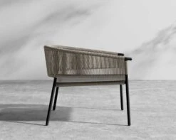 Afton Outdoor Lounge Chair 21 Afton Outdoor Lounge Chair -Furniture Shop Afton Lounge Chair Outdoor BlackFrame TaupeCord 3