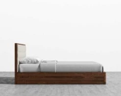 Charlotte Storage Bed -Furniture Shop Charlotte Storage Bed Queen Almond Buff 4 0