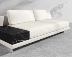 Dresden Outdoor Armless Sofa With Side Table 19 Dresden Outdoor Armless Sofa With Side Table -Furniture Shop Dresden Outdoor Armless Sofa Table Palisades Ceramic Black 4