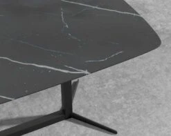 Elaine Dining Table -Furniture Shop Elaine Dining Table Outdoor Black Ceramic Black Metal 71 4