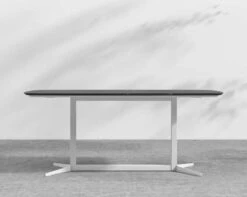 Elaine Dining Table -Furniture Shop Elaine Dining Table Outdoor Black Ceramic White Metal 71 1
