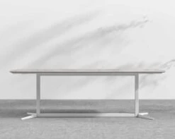 Elaine Dining Table -Furniture Shop Elaine Dining Table Outdoor White Terrazzo White Metal 95 1