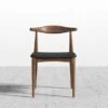 Elbow Chair -Furniture Shop Elbow Chair Walnut Jet Black 1