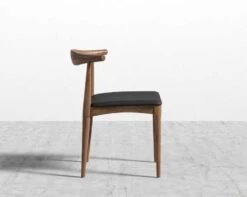 Elbow Chair -Furniture Shop Elbow Chair Walnut Jet Black 3