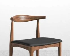 Elbow Chair -Furniture Shop Elbow Chair Walnut Jet Black 4