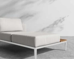 Francis Outdoor Right Chaise -Furniture Shop Francis Chaise RHF White Palisades 4 0