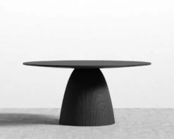 Gallus Dining Table -Furniture Shop Gallus Dining Table 63 Black Concrete 1