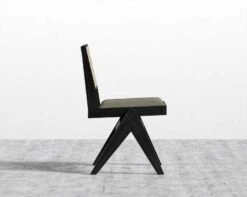 Javert Side Chair -Furniture Shop Javert Side Chair Ebony Leuven Linen Esme 3