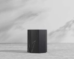 Leia Side Table -Furniture Shop Leia Outdoor Side Table Ceramic Black 2