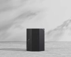 Leia Side Table -Furniture Shop Leia Outdoor Side Table Ceramic Black 3