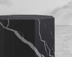 Leia Side Table -Furniture Shop Leia Outdoor Side Table Ceramic Black 4