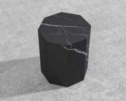 Leia Side Table -Furniture Shop Leia Outdoor Side Table Ceramic Black 5