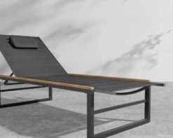 Linnea Outdoor Lounger -Furniture Shop Linnea Outdoor Lounger Black 4