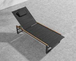 Linnea Outdoor Lounger -Furniture Shop Linnea Outdoor Lounger Black 5