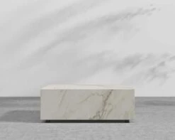 Liza Coffee Table Grande -Furniture Shop Liza Coffee Table Outdoor White Ceramic 40x40 Grand 3