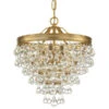 Hopewell Gold Three-Light Chandelier -Furniture Shop MILLANDMASON 601754905094
