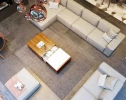 Porter Ottoman -Furniture Shop Porter20Modular20Scene TrumanCoffeetable Horizontal View006 Evening Product 0