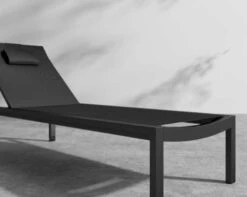 Spencer Outdoor Lounger -Furniture Shop Spencer Lounger Black 4 0