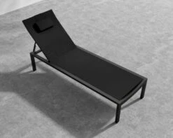 Spencer Outdoor Lounger -Furniture Shop Spencer Lounger Black 5 0