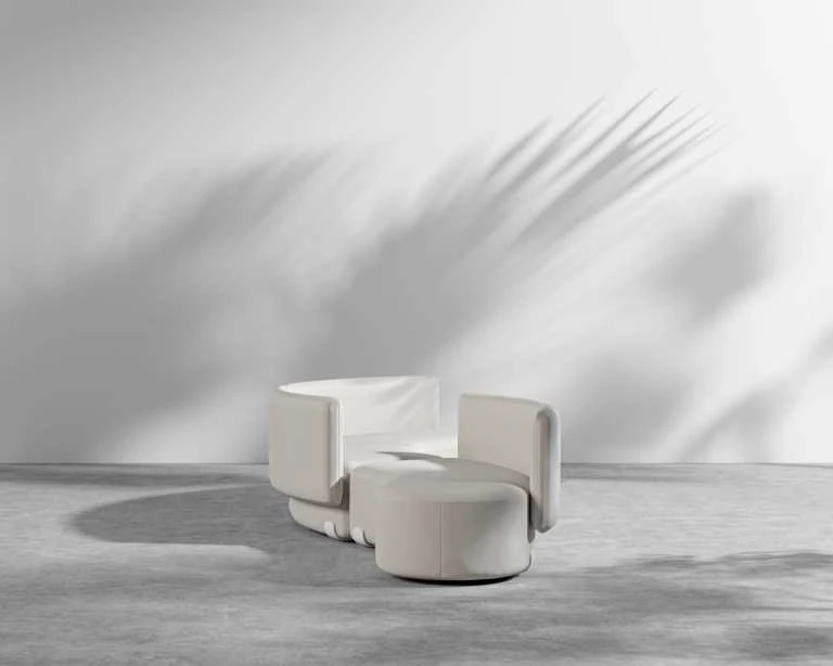 Tano Outdoor Curved S-Shape Modular Sectional - Image 3