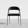 Uma Dining Chair -Furniture Shop Uma Dining Chair BlackFrame PlushVelvet Black 1 0